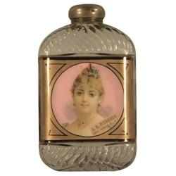 Label under Glass Whiskey Flask