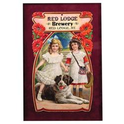 Red Lodge Montana Brewery Cardboard Sign
