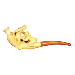 Meerschaum Pipe with Carved Erotica
