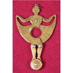 Brass Cigar Tip Cutter Ballerina