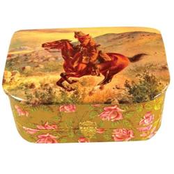 Western Americana Celluloid Dresser Box
