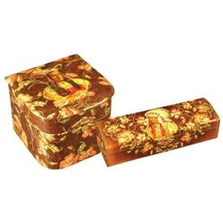 Two Western Americana Celluloid Boxes