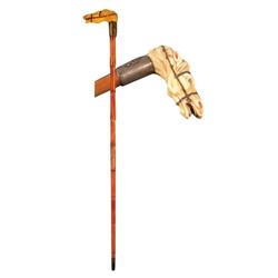 Ivory Carved Horse Head Handled Cane