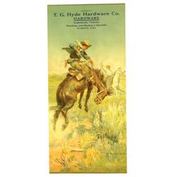 T.G. Hyde Hardware Company Paper Sign