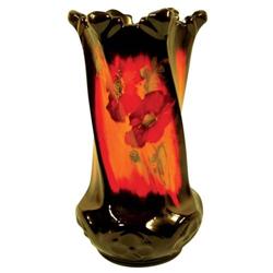 Weller Umbrella Stand with Poppy Motif