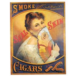 Seal Skin Cigars Linen Sign