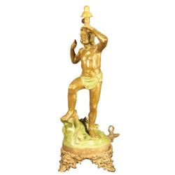 Figural Cigar Lighter, Native American Scout