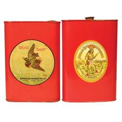 Two Gun Powder Tins