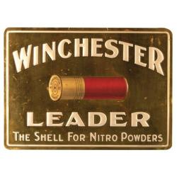 Winchester Leader Copper Embossed Sign