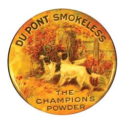 DuPont Smokeless Gun Powder Pin Back