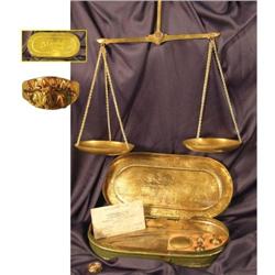 Three Alaskan Gold items incl. Scales