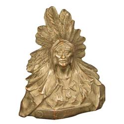 Western Americana Native American Bust