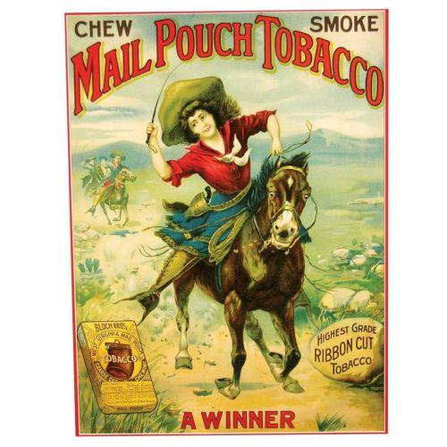 Extremely Rare Mail Pouch Tobacco Sign
