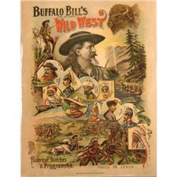 1895 Buffalo Bill Historical Skits Programme