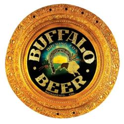 Rare Buffalo Brewing Co. Reverse Glass Sign
