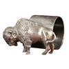 Image 1 : Silver Plated buffalo napkin ring