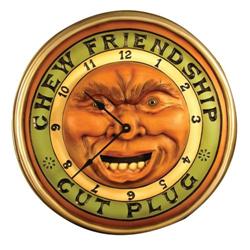 Contempory Friendship Plug Tobacco Clock