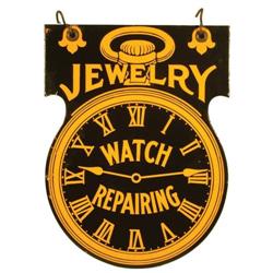 Jewelry Watch Repair Porcelain Sign