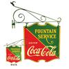 Image 1 : Coca Cola Porcelain Fountain Service Sign