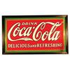 Image 1 : Coca Cola Embossed Porcelain Sign