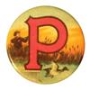 Image 1 : Peters Letter P Celluloid Pin Back
