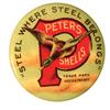 Image 1 : Peters Trade Mark Celluloid Pin Back