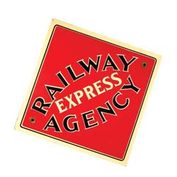 Railway Express Agency Porcelain Sign