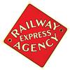 Image 1 : Railway Express Agency Porcelain Sign