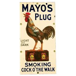 Mayos Plug Smoking Tobacco Porcelain Sign