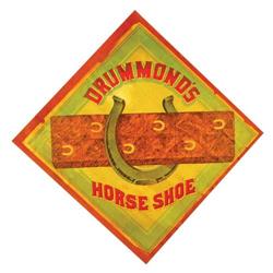 Drummons Horse Shoe Tobacco Crate Label