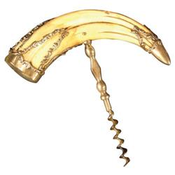 Boars Tooth Fancy Silver Corkscrew