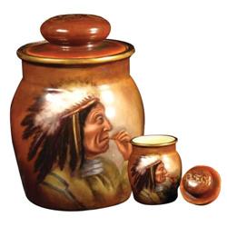 Western Americana Ceramic Humidor