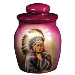 Western Americana Ceramic Humidor