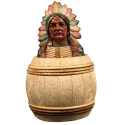 Western Americana Ceramic Humidor