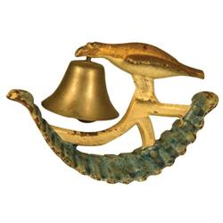 Cast Iron Toy Rocking Bird Bell