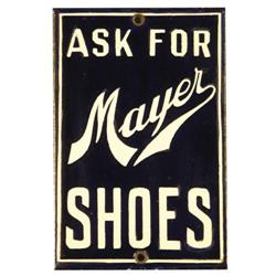 Mayer Shoe Porcelain Door Push