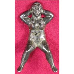 Rare Naughty Nelli cast iron paper weight