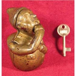 Figural Padlock depicting Humpback