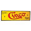 Image 1 : Cinco Cigars Embossed Porcelain Sign