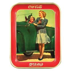 1942 Coca Cola Tin Serving Tray