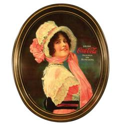 1914 Coca Cola Betty Tin Serving Tray