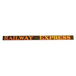 Railway Express Porcelain Sign