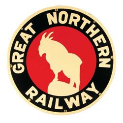 Great Northern Railway Porcelain Sign