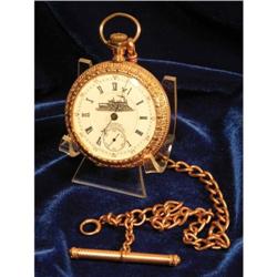 Gold Railroad Pocket Watch