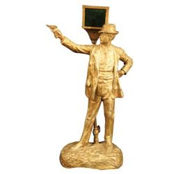 Figural Cigar Lighter, man shooting gun