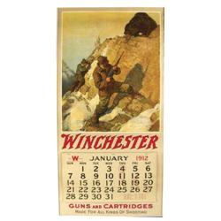 1912 Calendar for Winchester