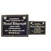Image 1 : Postal Telegraph Co. Two Sided Flange Sign