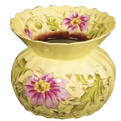 Hand Painted Porcelain Spittoon.