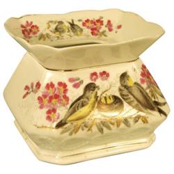 Ceramic Spittoon, bird motif