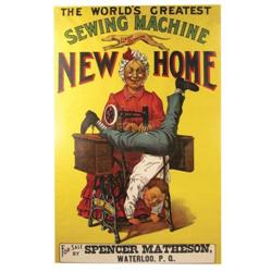 New Home Sewing Paper Poster